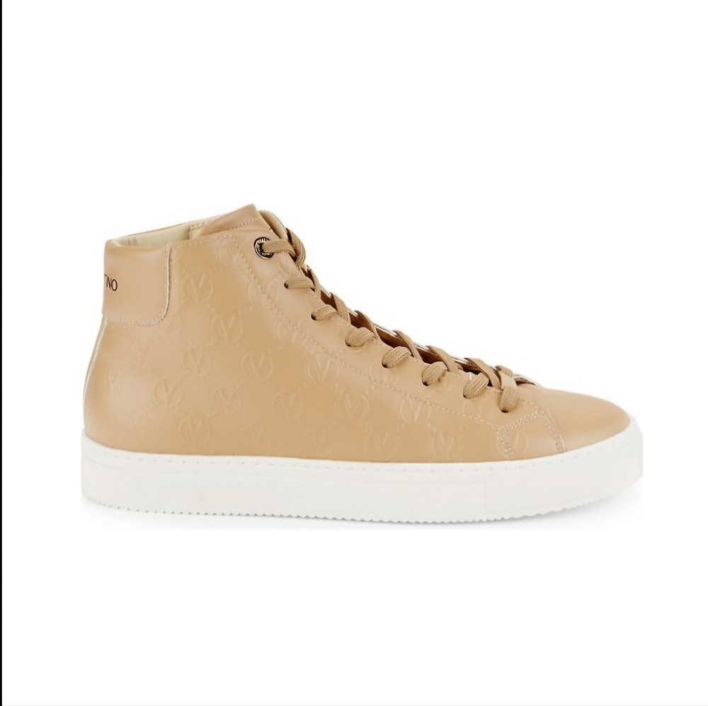 Valentino Tan High-Top Sneakers